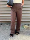 Emory Park Ivy Pants In Dark Brown In Brown