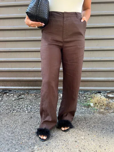 Emory Park Ivy Pants In Dark Brown