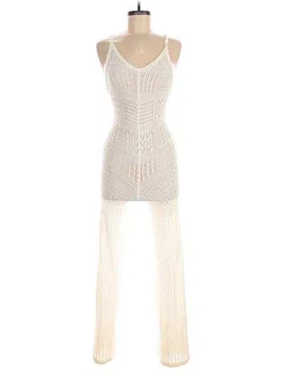 Pre-owned Emory Park Jumpsuit In White