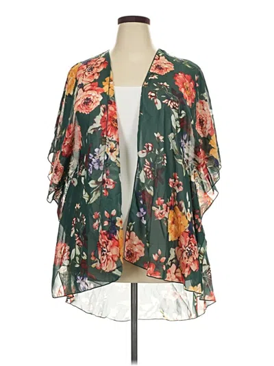 Pre-owned Emory Park Kimono In Teal