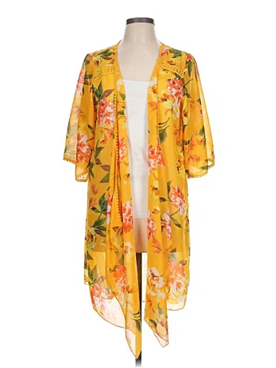 Pre-owned Emory Park Kimono In Yellow