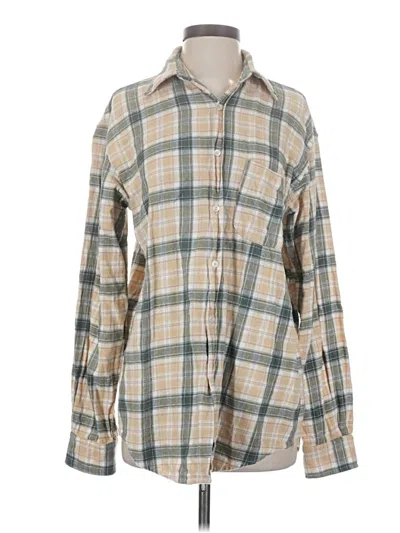 Pre-owned Emory Park Long Sleeve Button Down Shirt In Green