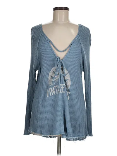 Pre-owned Emory Park Long Sleeve T-shirt In Blue