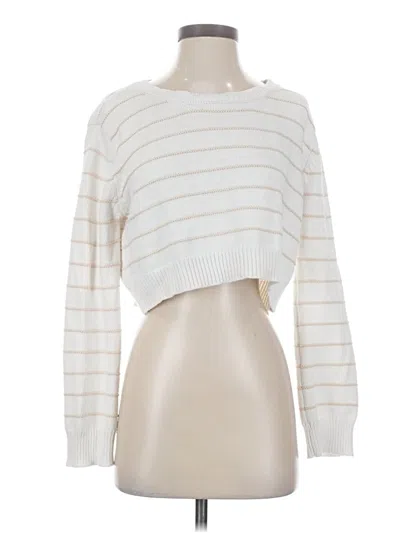 Pre-owned Emory Park Long Sleeve Turtleneck In Ivory