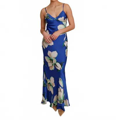 Emory Park Magnolia Slip Dress In Blue