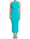 Emory Park Open Back Knit Maxi Dress In Turquoise In Blue