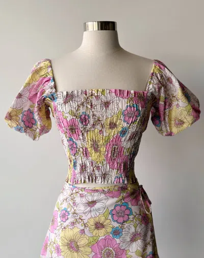 Emory Park Phoebe Top In Floral Multi