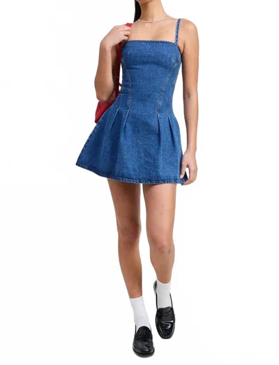 Emory Park Retro Revival Denim Mini Dress In Blue