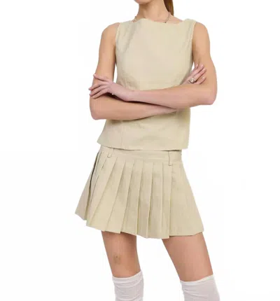 Emory Park Rider Backless Top In Natural In Neutral