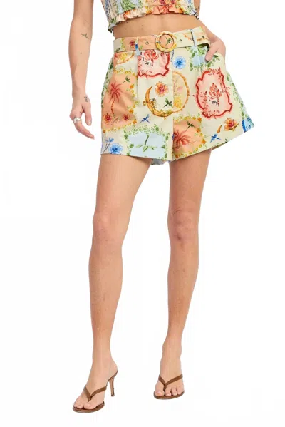Emory Park Ruby High Waist Shorts In Multi-color