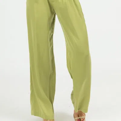 EMORY PARK SATIN HIGH WAISTED WIDE LEG TROUSERS