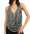 Emory Park Sequin Top In Silver In Silver