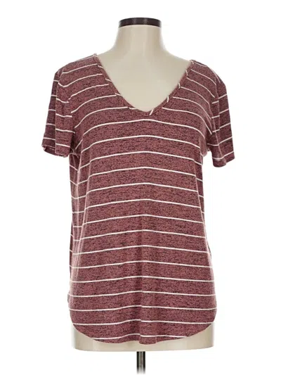 Pre-owned Emory Park Short Sleeve T-shirt In Burgundy