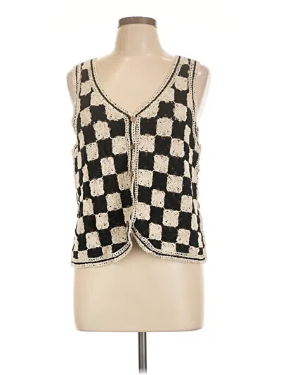 Pre-owned Emory Park Sleeveless Top Black Square Neckline Tops