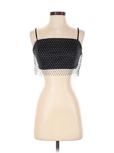 Pre-owned Emory Park Sleeveless Top Black Strapless Neckline Tops