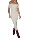 Emory Park Sweater Weather Midi Dress In Cream In White