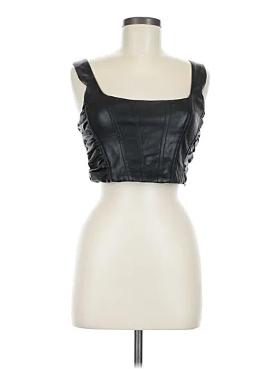Pre-owned Emory Park Tube Top Black Strapless Neckline Tops