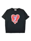 Emotionally Unavailable Logo Heart-print T-shirt In Blue