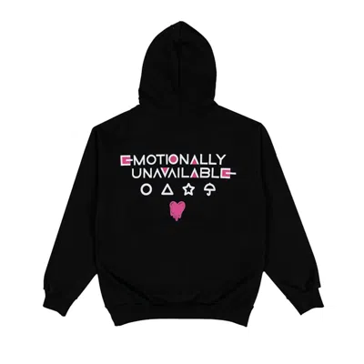 Pre-owned Emotionally Unavailable Men's  X Squid Games Dalgona Candy Hoodie In Black