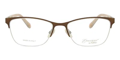 Emozioni 4379 Women's Glasses, Brown, Size 53