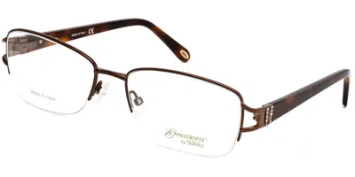 Emozioni 4388 009q Men's Glasses Brown Size 55 - Free Lenses - Blue Light Block Available