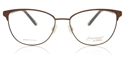 Emozioni 4399 0fg4 Men's Glasses Brown Size 54 - Free Lenses - Blue Light Block Available
