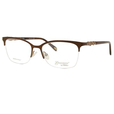 Emozioni Demo Cat Eye Ladies Eyeglasses  4412 0yz4 50 In Brown