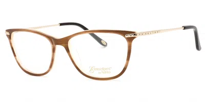Emozioni Em 4056 0ex4 Women's Glasses Brown Size 53 - Free Lenses - Blue Light Block Available