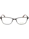 Emozioni Rectangle-frame Glasses In Brown/clear Demo Lens