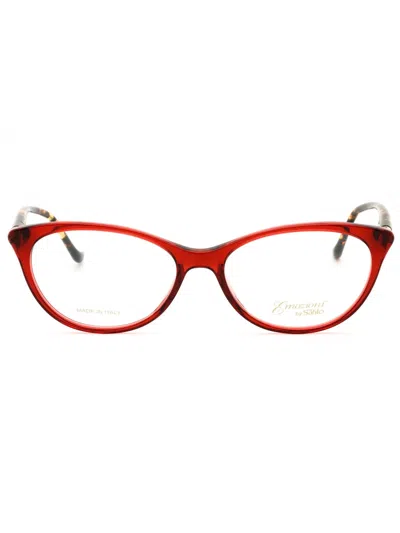 Emozioni Em 8502 Eyeglasses In Red/clear Demo Lens