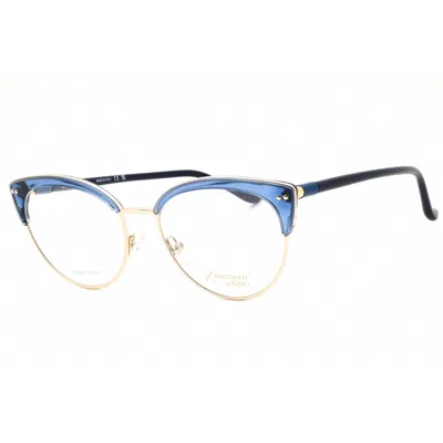 Emozioni Ladies Blue Cat Eye Eyeglass Frames Em8509