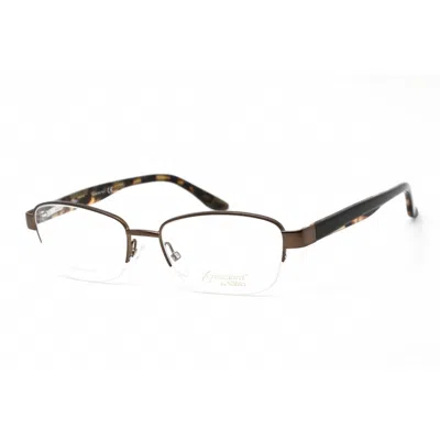 Emozioni Ladies Brown Oval Eyeglass Frames 4373