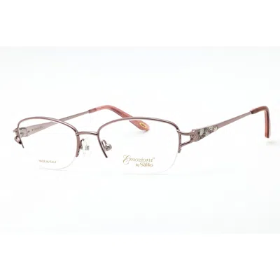 Emozioni Ladies Pink Oval Eyeglass Frames Em4856