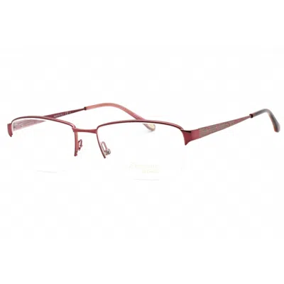 Emozioni Ladies Red Oval Eyeglass Frames Em4405
