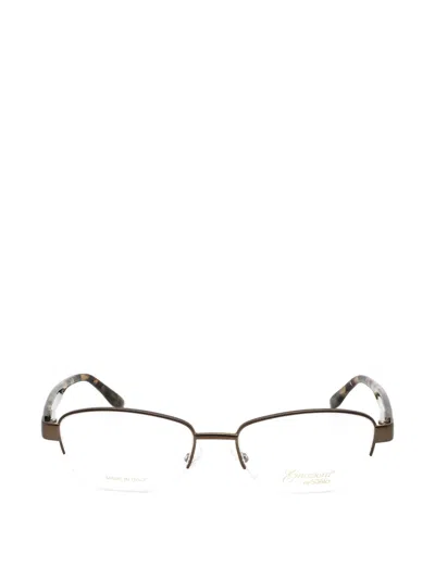 Emozioni Oval-frame Glasses In Brown