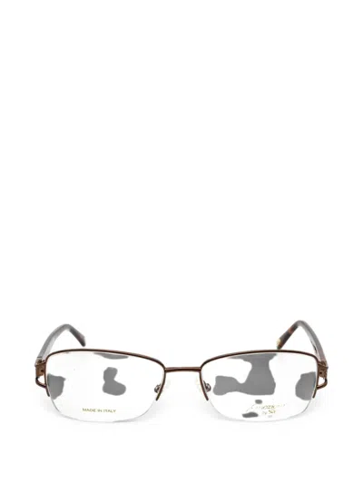 Emozioni Rectangle-frame Glasses In Gold