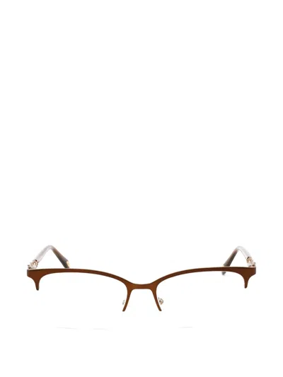 Emozioni Rectangle-frame Glasses In Brown
