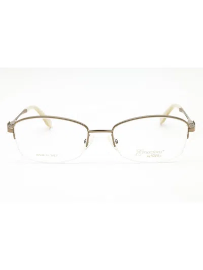 Emozioni Sleek Oval Eyeglasses For Women In Gold