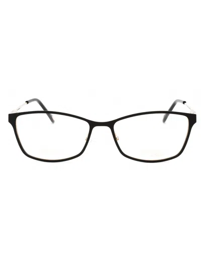 Emozioni Sleek Rectangular Eyeglasses For Women In Black