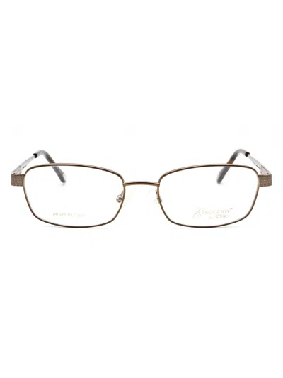Emozioni Stylish Rectangular Women's Eyeglasses In Gold