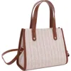 Emperia Annabelle Mini Straw Satchel In Gold