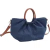 Emperia Christine Denim Crossbody Bag In Denim Blue