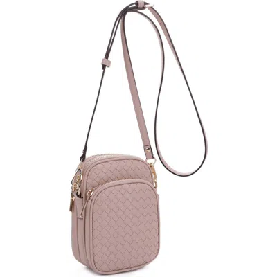 Emperia Josie Diamond Weave Crossbody Bag In Camel
