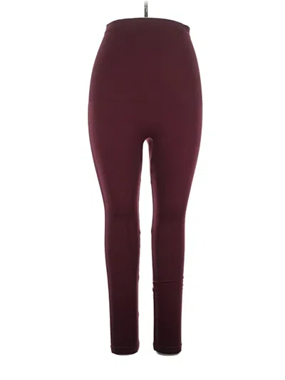 Pre-owned Empetua Active Pants In Burgundy