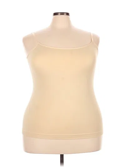 Pre-owned Empetua Tank Top Ivory Strapless Neckline Tops In White