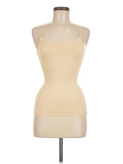 Pre-owned Empetua Tank Top Tan Strapless Neckline Tops