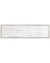 Empire Art Direct Abstract Harmony Heavily Textured Hand-painted Framed Canvas Wall Art In White