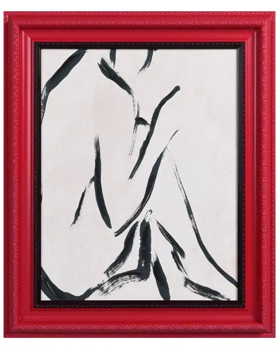 Empire Art Direct Abstract Silhouette Hand-painted Embellished Canvas Wall Art With Baroque Frame In Multi