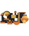 Empire Art Direct Amber Embraces I Handmade Dimensional Solid Wood Abstract Wall Art In Multi