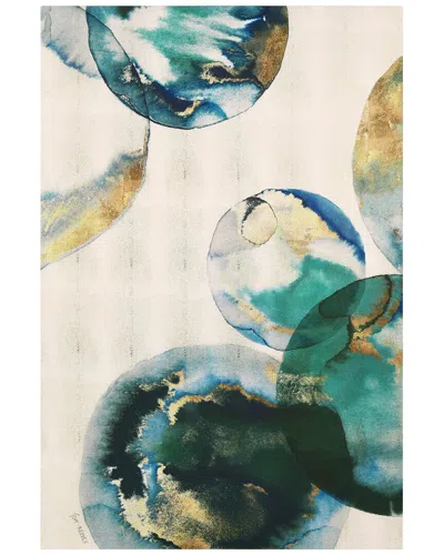 Empire Art Direct Aqua Spheres Abstract Wrapped Canvas Wall Art In Multi